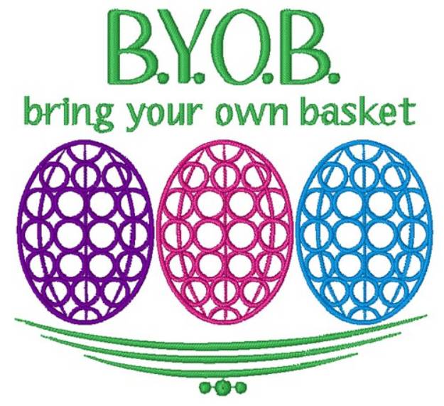 Picture of Bring Your Own Basket Machine Embroidery Design