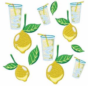 Picture of Lemons & Lemonade Machine Embroidery Design