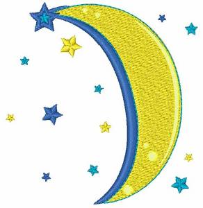 Picture of Sweet Dreams Moon Machine Embroidery Design