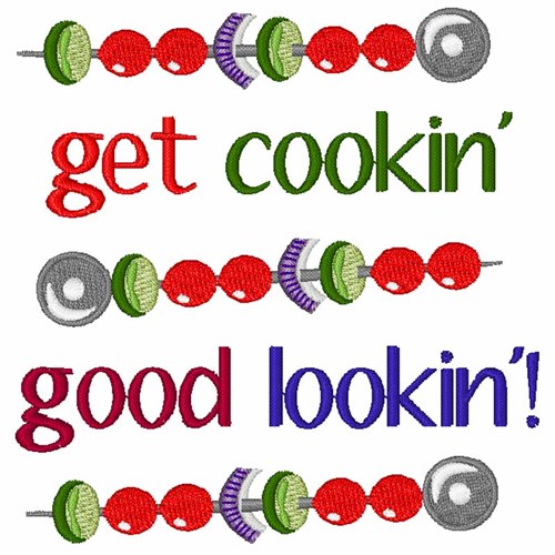 Get Cookin Good Lookin Machine Embroidery Design
