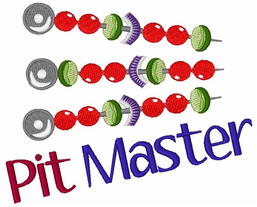Pit Master Machine Embroidery Design