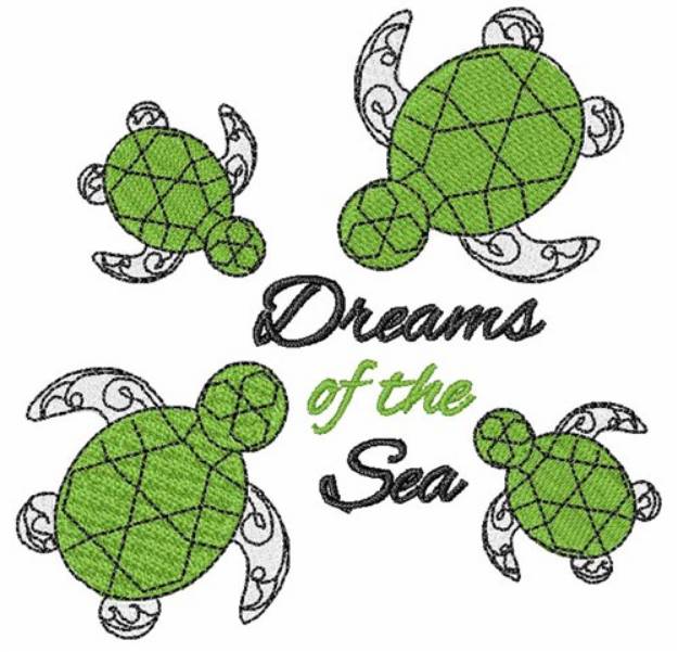 Picture of Dreams Of The Sea Machine Embroidery Design