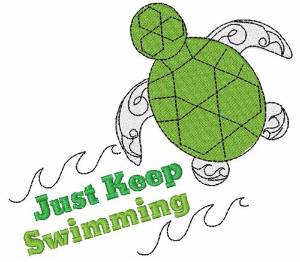 Picture of Just Keep Swimming Machine Embroidery Design