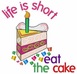 Picture of Eat The Cake Machine Embroidery Design