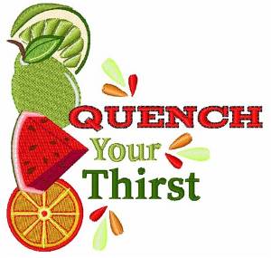 Picture of Quench Your Thirst Machine Embroidery Design