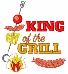 Picture of King Of The Grill Machine Embroidery Design