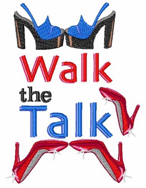 Picture of Walk The Talk Machine Embroidery Design