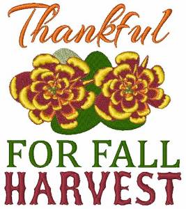 Picture of Thankful For Fall Harvest Machine Embroidery Design
