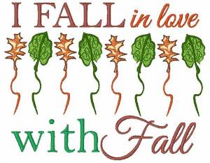 Picture of Fall In Love With Fall Machine Embroidery Design