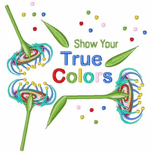 Picture of Show Your True Colors Machine Embroidery Design
