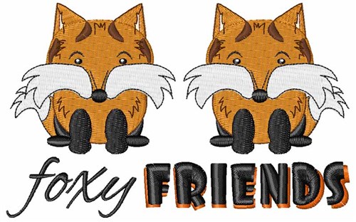 Foxy Friends Machine Embroidery Design