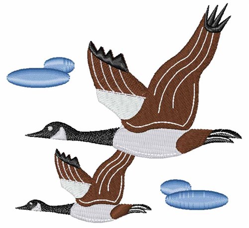 Geese Machine Embroidery Design