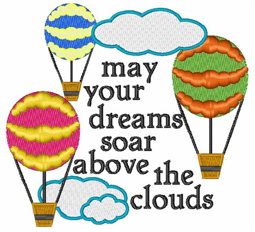May Your Dreams Soar Machine Embroidery Design