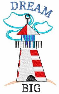 Picture of Dream Big Lighthouse Machine Embroidery Design