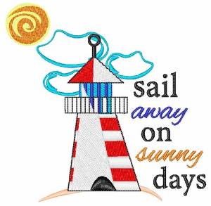 Picture of Sail Away On Sunny Days Machine Embroidery Design