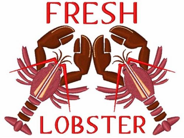 Picture of Fresh Lobster Machine Embroidery Design