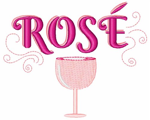 Rose Wine Machine Embroidery Design