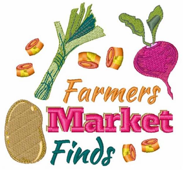 Picture of Farmer Market Finds Machine Embroidery Design