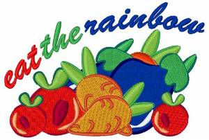 Picture of Eat The Rainbow Machine Embroidery Design