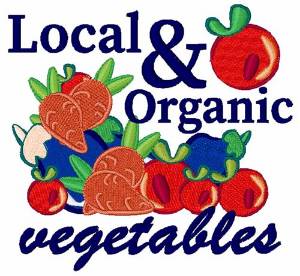 Picture of Local & Organic Vegetables Machine Embroidery Design