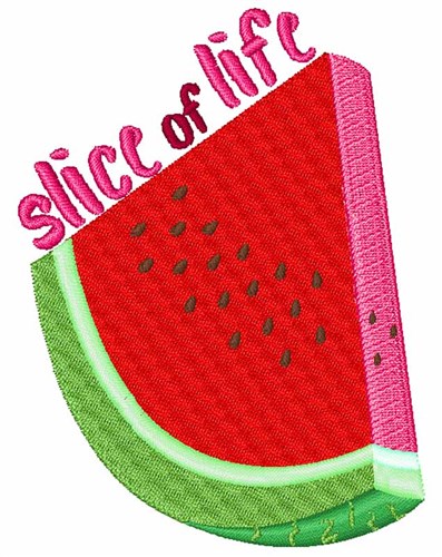Slice of Life Machine Embroidery Design