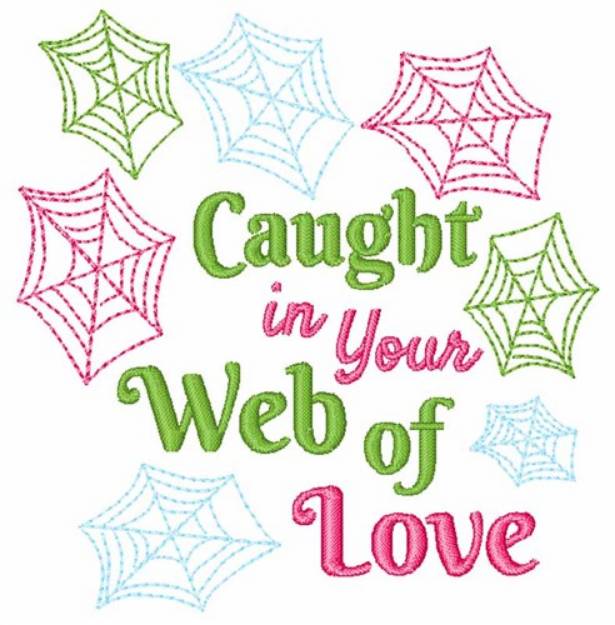 Picture of Caught In Your Web Of Life Machine Embroidery Design