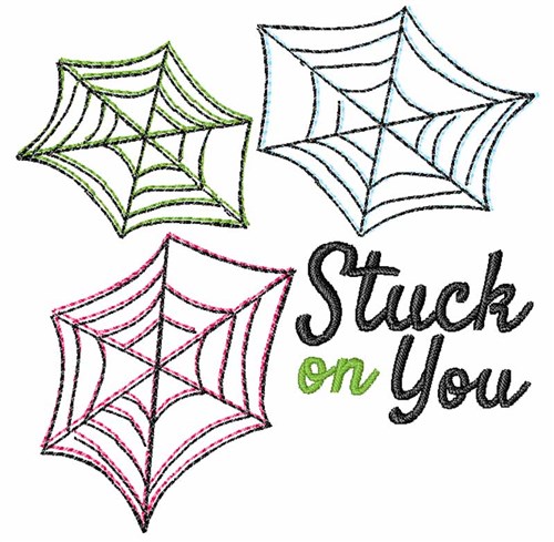 Stuck On You Machine Embroidery Design