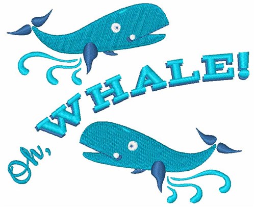 Oh Whale Machine Embroidery Design