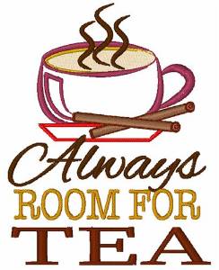 Picture of Always Room For Tea Machine Embroidery Design