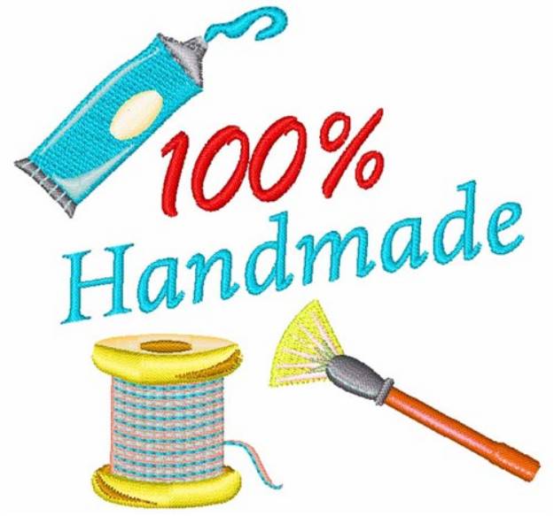 Picture of Crafting 100% Handmade Machine Embroidery Design