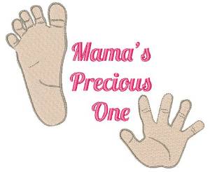 Picture of Mamas Precious One Machine Embroidery Design