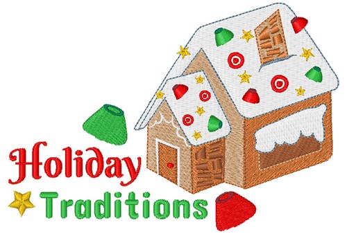 Holiday Traditions Machine Embroidery Design