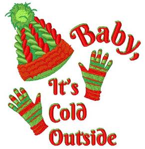 Picture of Baby Its Cold Outside Machine Embroidery Design