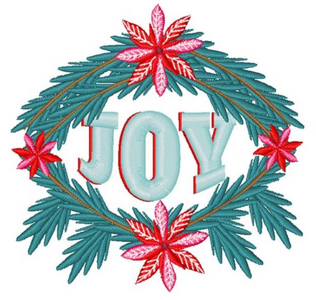 Picture of Holiday Joy Machine Embroidery Design