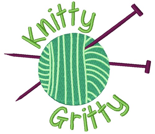 Knitty Gritty Machine Embroidery Design