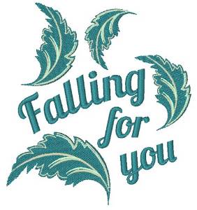 Picture of Falling For You Machine Embroidery Design