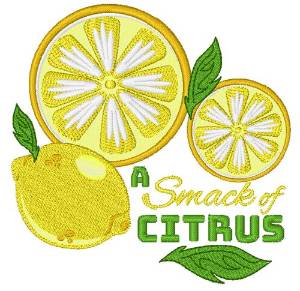 Picture of A Smack Of Citrus Machine Embroidery Design