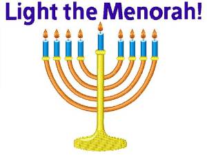 Picture of Light The Menorah Machine Embroidery Design