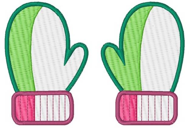 Picture of Winter Mittens Machine Embroidery Design