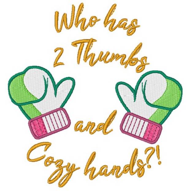 Picture of Cozy Hands Machine Embroidery Design