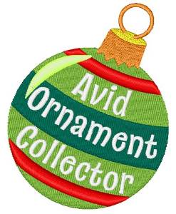 Picture of Avid Ornament Collector Machine Embroidery Design