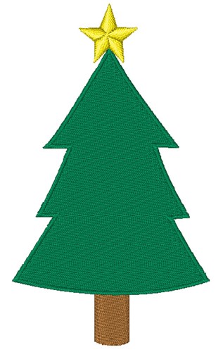 Christmas Tree Machine Embroidery Design