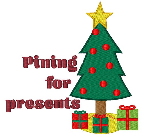 Pining For Presents Machine Embroidery Design