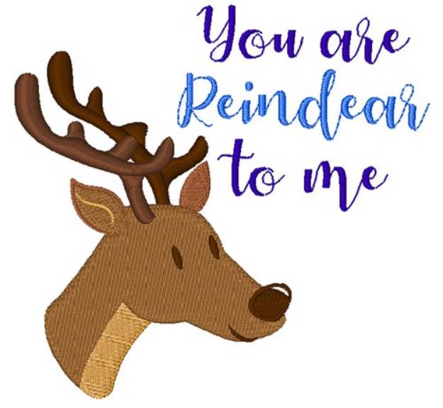 Picture of Your Reindear To Me Machine Embroidery Design