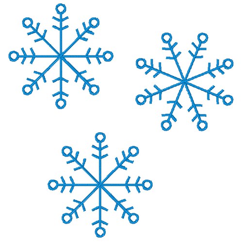 Snowflakes Machine Embroidery Design