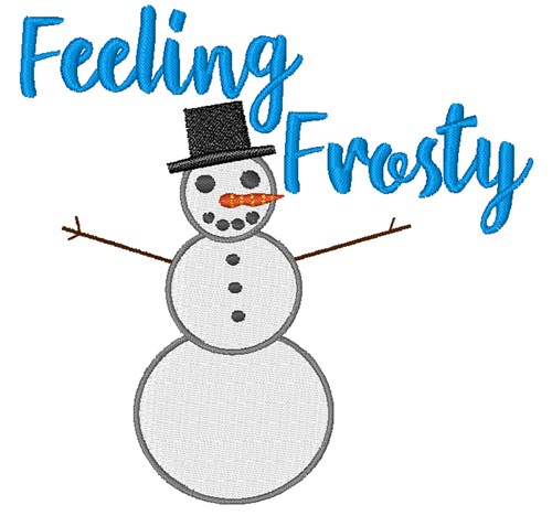 Feeling Frosty Machine Embroidery Design
