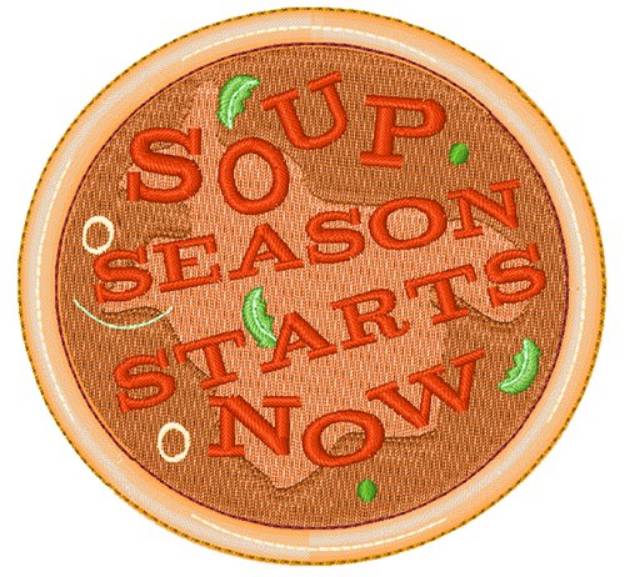 Picture of Soup Season Starts Now Machine Embroidery Design