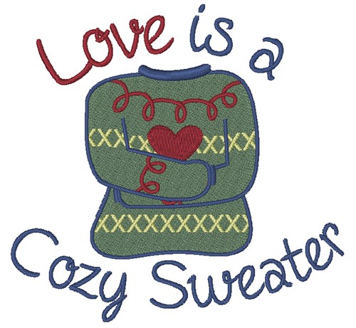 A Cozy Sweater Machine Embroidery Design