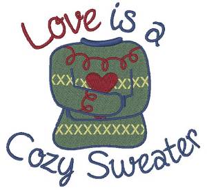 Picture of A Cozy Sweater Machine Embroidery Design