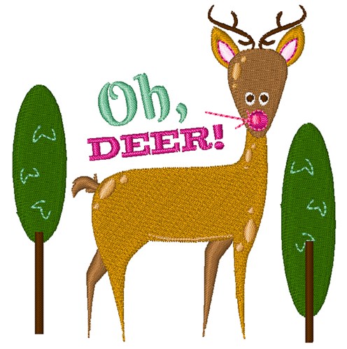 Oh Deer! Machine Embroidery Design